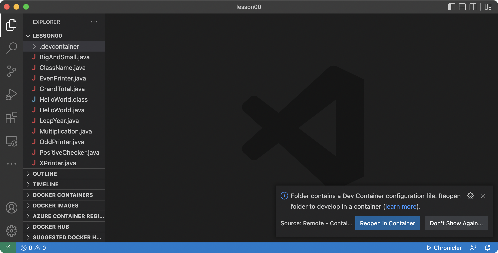 devcontainer で開く